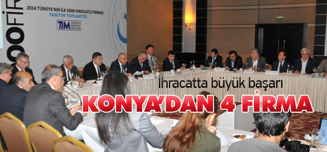 2014 yılı ilk 1000 ihracatçı firma araştırması sonuç raporu açıklandı