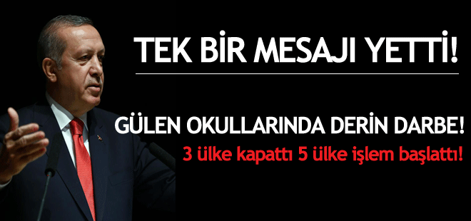 Erdoğan mesajı verdi, 8 ülke harekete geçti