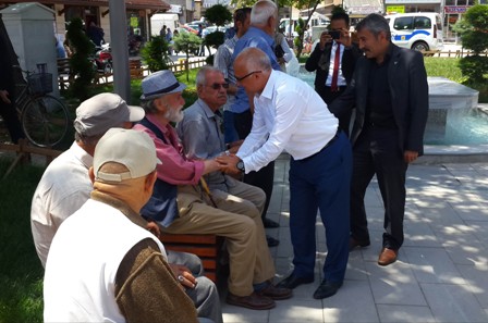 Gönen, Meram’da esnafları ziyaret etti
