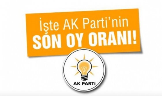 İşte AK Parti'nin oy oranı