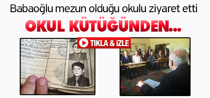 Mehmet Babaoğlu'na öğrencilik yıllarından sürpriz!