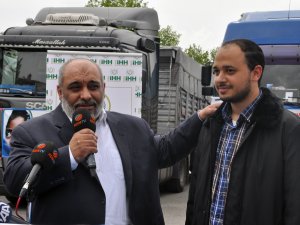 Suriye ve Karadağ için 16 tır yardım malzemesi yola çıktı