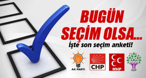 Seçime 13 gün partilerin oy oranları