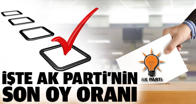 AK Parti'nin oy oranını açıkladı