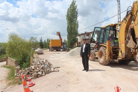 Derbent’te alt yapı çalışmaları sürüyor