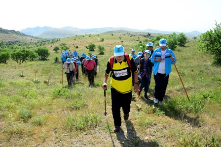Engelliler Gevele Dağı’na tırmandı