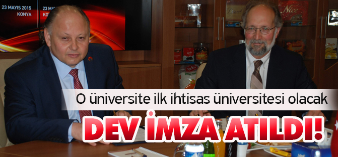 İlk ihtisas üniversitesinden dev imza