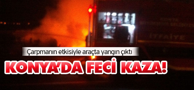 Konya'da trafik kazası: 3 yaralı