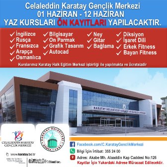 Yaz kursu kayıtları başlıyor