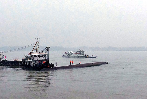 Çin'deki Gemi Kazası