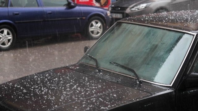 Beyşehir'de Dolu Yağışı