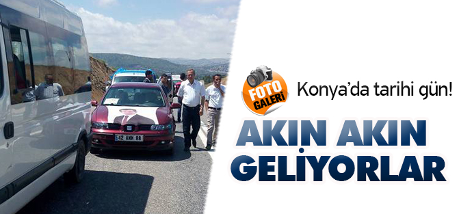 Akın akın geliyorlar: Konya'da tarihi gün