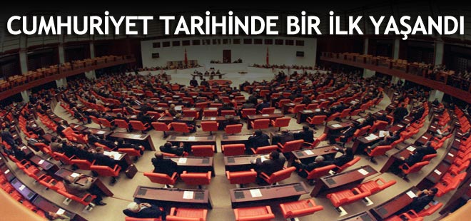 Cumhuriyet tarihinde bir ilk!