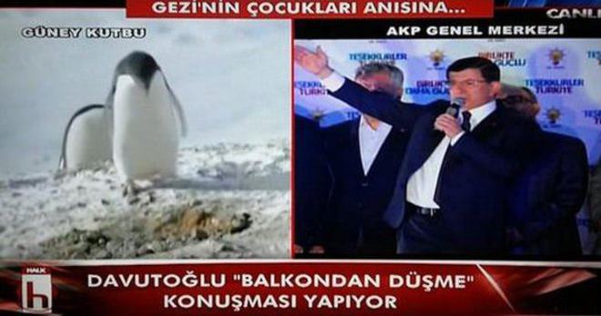 Davutoğlu konuşurken Halk TV bakın ne yaptı...