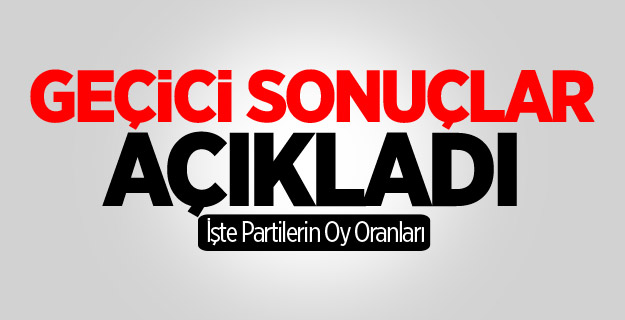 YSK, Geçici Seçim Sonuçlarını Açıkladı