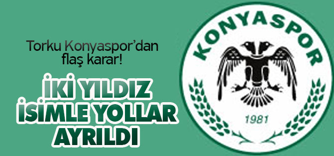 Konyaspor iki yıldız isimle daha yollarını ayırdı