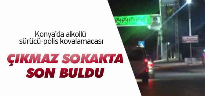 Konya'da Alkollü Sürücü-polis Kovalamacası...