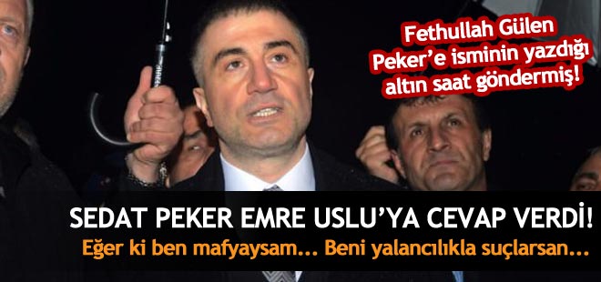 Sedat Peker'dan Emre Uslu'ya cevap!