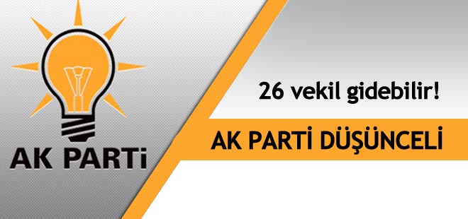 AK Parti'de 26 milletvekili gidebilir