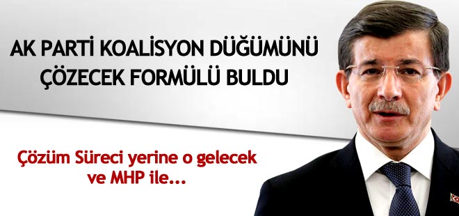 Koalisyon düğümünü çözecek formül bulundu