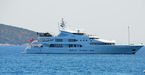 "Yüzen saray" Bodrum'da