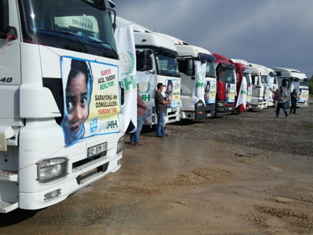 Suriye’ye insani yardım konvoyu