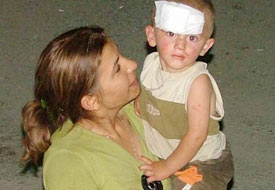 Talihsiz çocuk yine hastanelik oldu