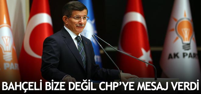 Başbakan Davutoğlu: MHP bize destek olmadı...