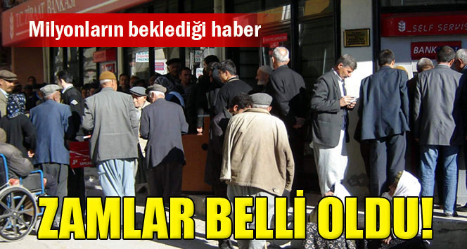 Emeklilerin zam oranı belirlendi