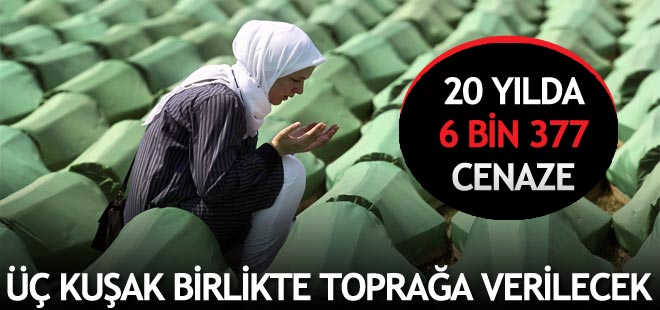 Srebrenitsa'da 136 soykırım kurbanı defnedilecek