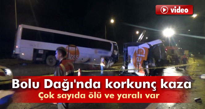 Yolcu otobüsü devrildi: Çok sayıda ölü var