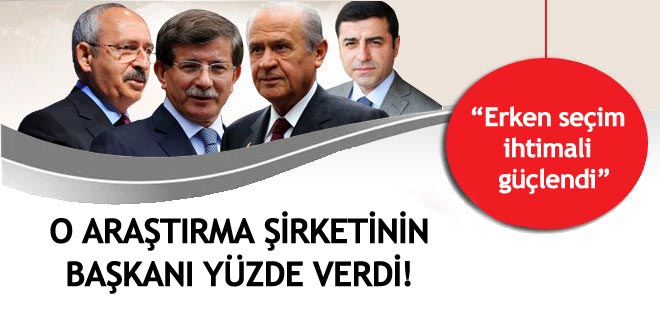 Metropoll Başkanı yüzde verdi: Erken seçim ihtimali güçlendi