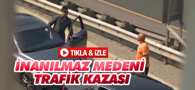 İnanılmaz Medeni Trafik Kazası