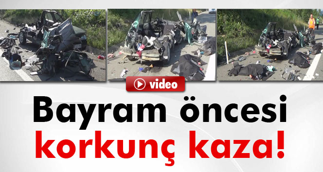 Düzce'de feci kaza: 3 ölü, 3 yaralı