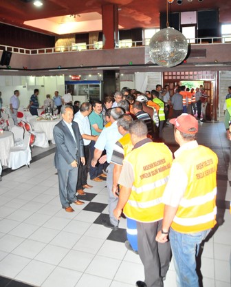 Akkaya, personeli ile bayramlaştı