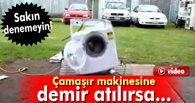 Çamaşır makinesine demir atılırsa?