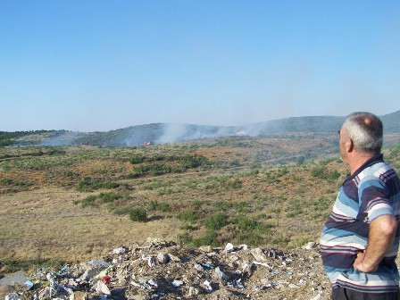 Beyşehir'de orman yangını