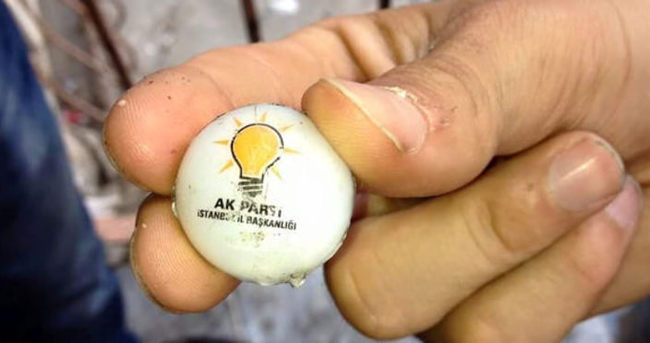 AK Parti logolu 'plastik mermi' bakın ne çıktı