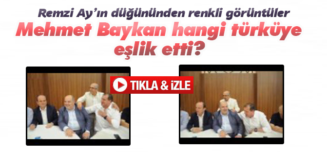 Remzi Ay'ın düğününden renkli görüntüler