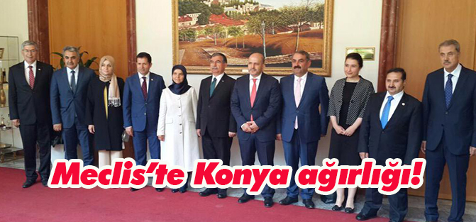 Konya vekilleri tam kadro Başkan ziyaretinde