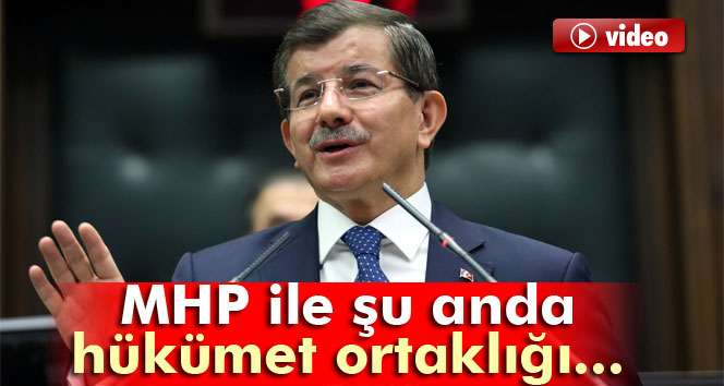 Başbakan Davutoğlu: 'MHP ile temas sürecek'