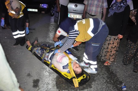 Seydişehir’de iki otomobil çarpıştı