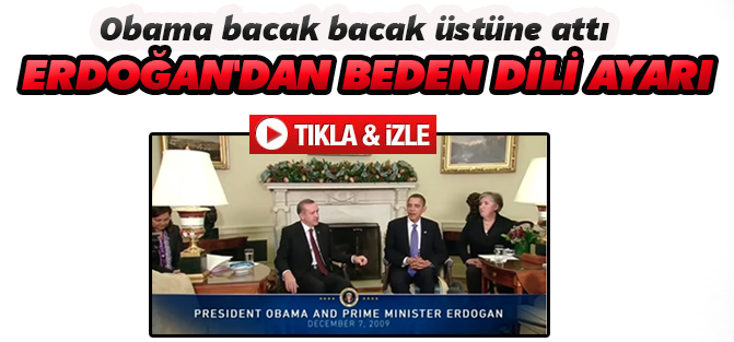 Erdoğan'dan beden dili ayarı