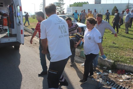 Beyşehir’de iki otomobil çarpıştı