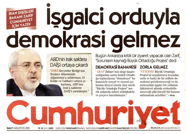 Cumhuriyet'in son umudu İran!!