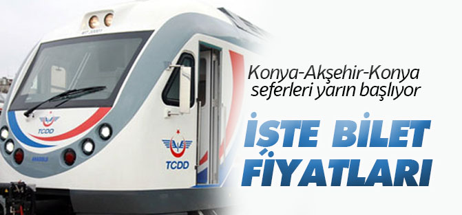 Konya-Akşehir-Konya arasında dizel tren seti seferleri başlıyor