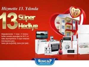 Sincap’ın büyük çekilişi bugün