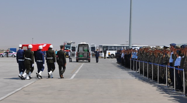 Şehit uzman çavuşun cenazesi Konya’ya getirildi