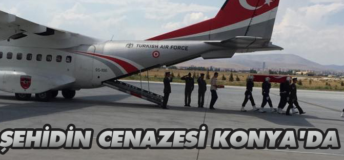 Şehit Astsubay Üstçavuş Taştiken'in cenazesi Konya'ya getirildi