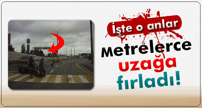 Küçük çocuğu metrelerce uzağa fırlattı